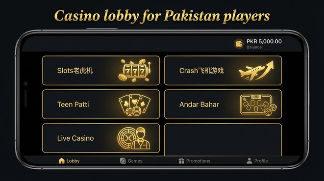 Lobby view of 365win for Pakistan users - 4